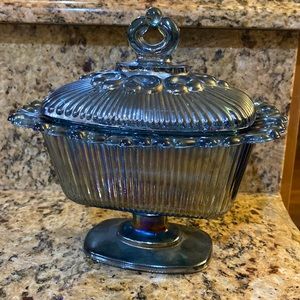Carnival Glass Candy Dish